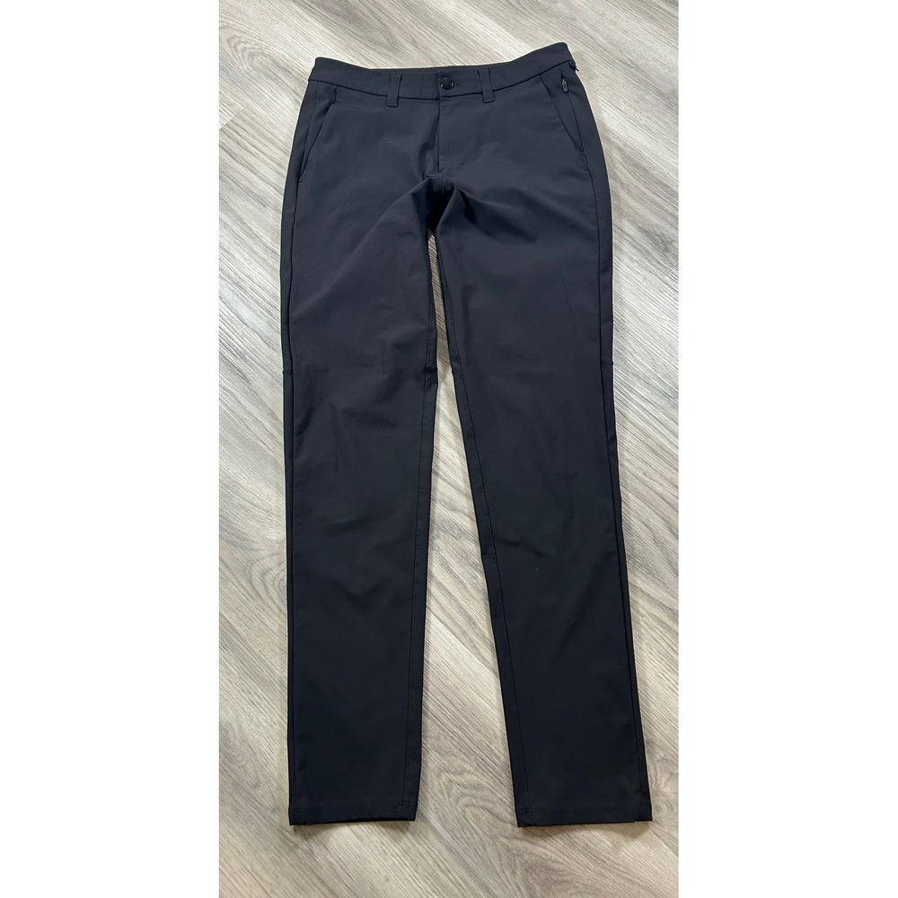 Lululemon Commission Slim Fit Pant 30 Black Warpstreme Technical Chino Mens